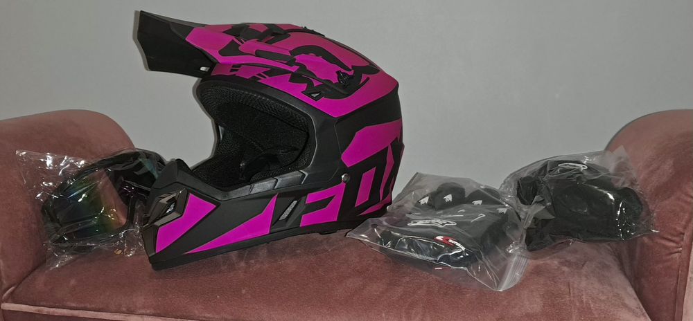 Kask cross quad hulajnoga  rower dziecko S