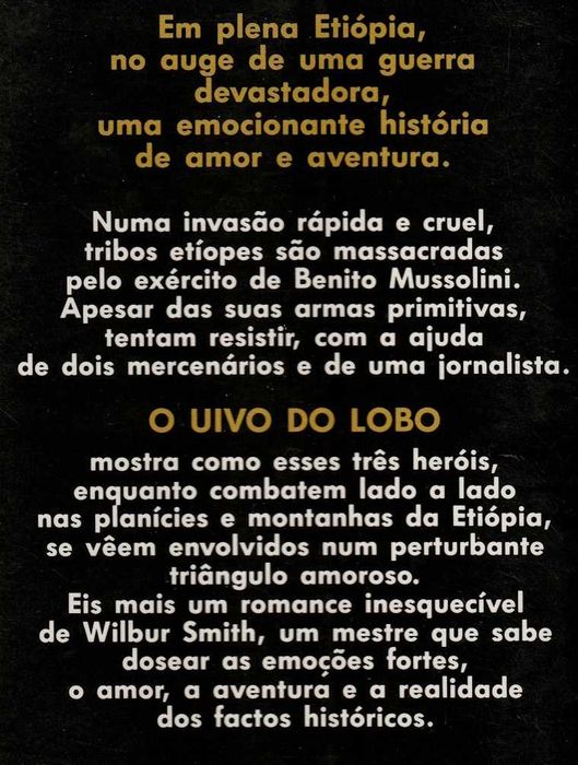 Livro O Uivo do Lobo de Wilbur Smith [Portes Grátis]