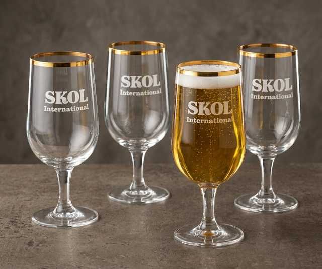 Skol International Beer Glass Set (4 pcs)
