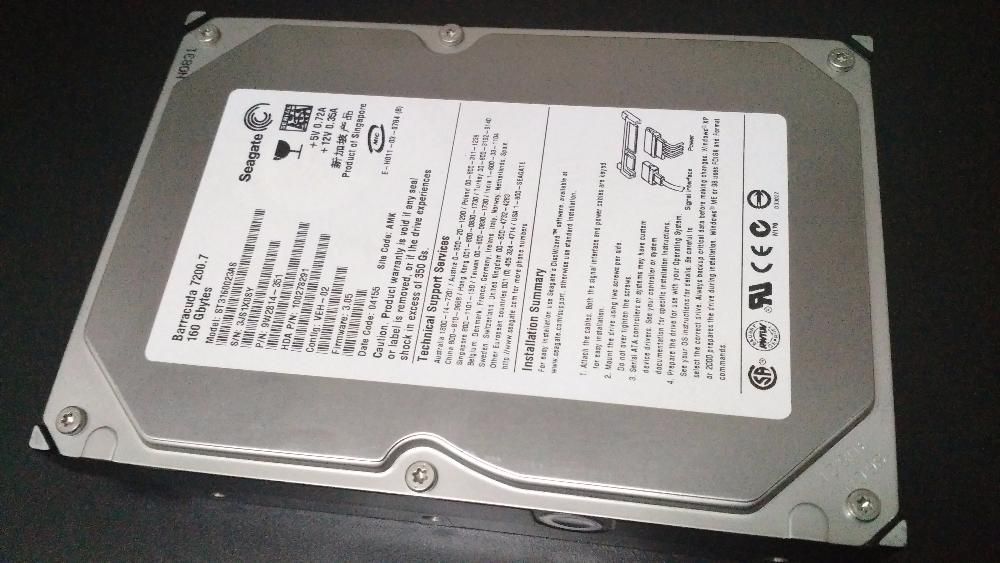 Disco Rígido 3.5" Seagate SATA Barracuda 7200.7 160GB
