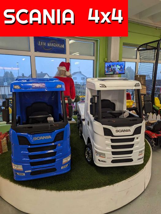 TIR dla dzieci SCANIA 4x4 na akumulator + PILOT MP3 ciężarówka