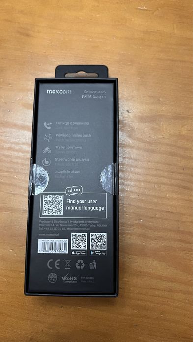 Smartwatch Maxcom FW26 Oxygen Pro Black (Completo com Caixa e Manual)