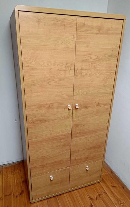 Szafa ubraniowa z drążkiem i szufladami - solidny korpus, gruba płyta!