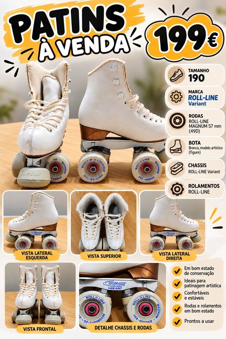 Patins patinagem artística 190