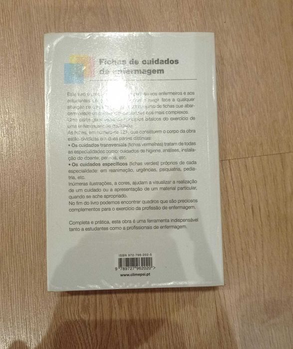 Fichas de Cuidados de Enfermagem (livro de bolso)