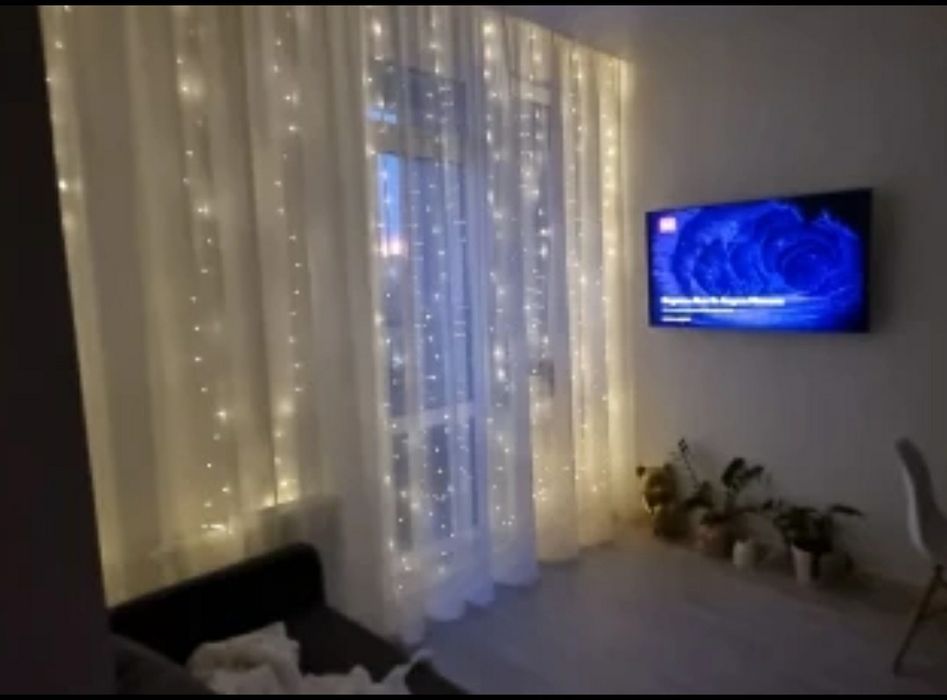 Гірлянда штора 3*3роса , юсб тепла, біла, герлянда