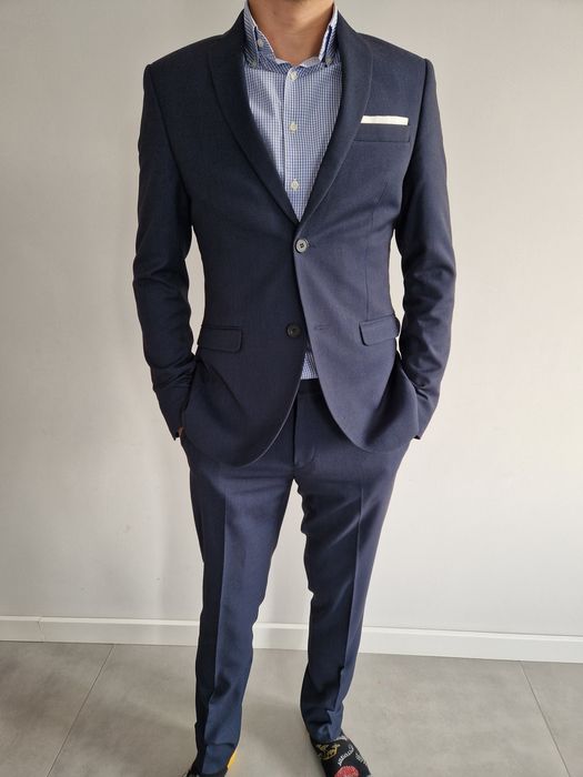 garnitur męski isaac dewhirst 46 slim