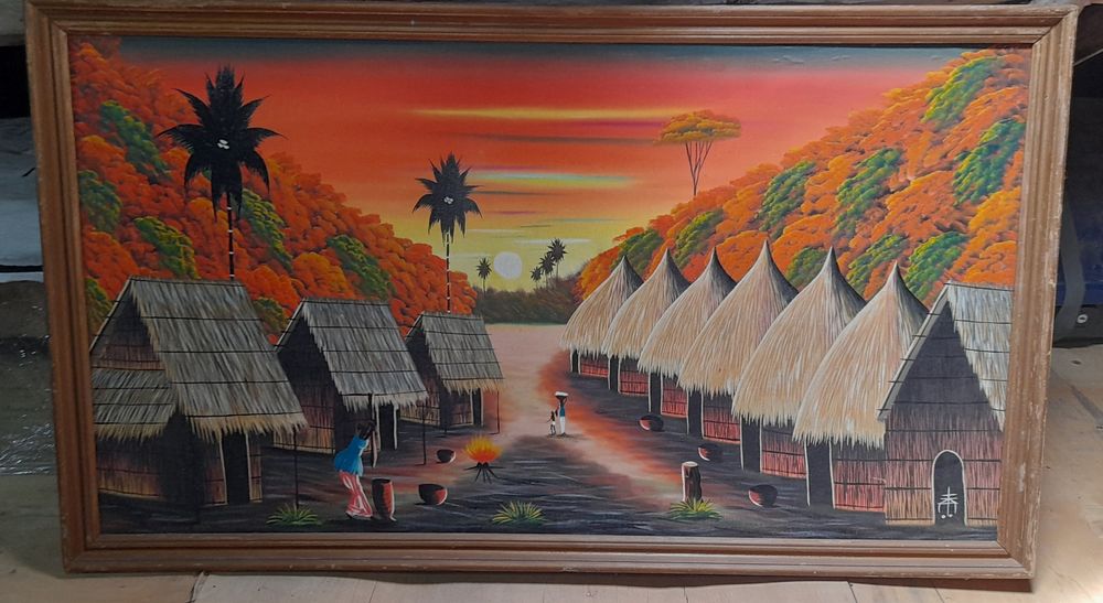 Quadro em tela pintura óleo