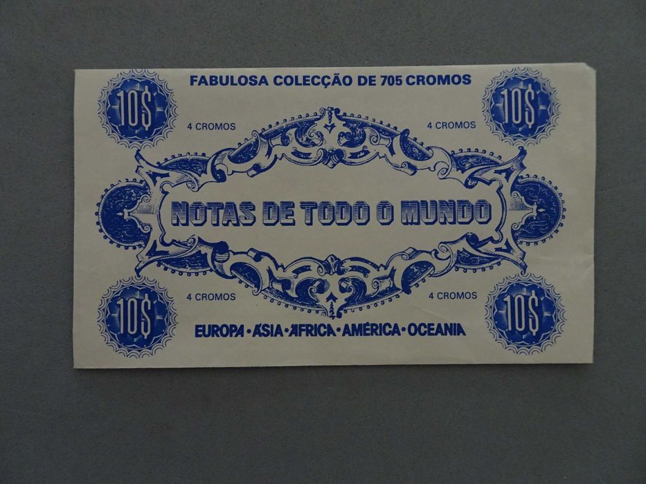 Carteira de cromos fechada Notas de todo o Mundo - Disvenda