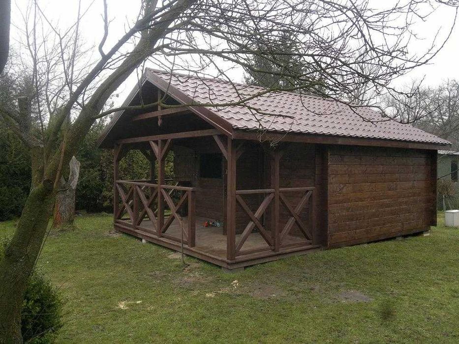 Drewniany domek, domek ogrodowy, mobilny, modułowy, altana działkowa