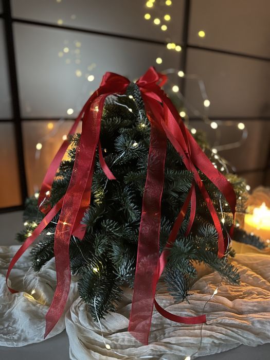 Новорічні композиції, різдвяний декор, прикраси, вінок.