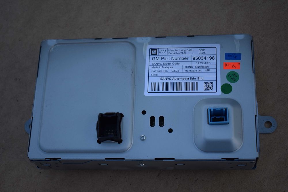 wyświetlacz panel nawigacji CHEVROLET ORLANDO 12r.950.34198