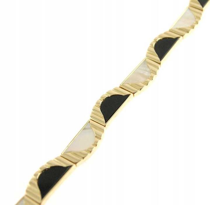 Elegancka złota bransoletka ZŁOTO p.585 20 cm CUDO
