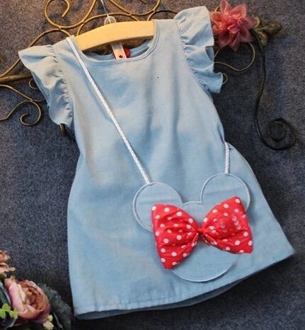Nowa sukienka jeansowa myszka Minnie 80