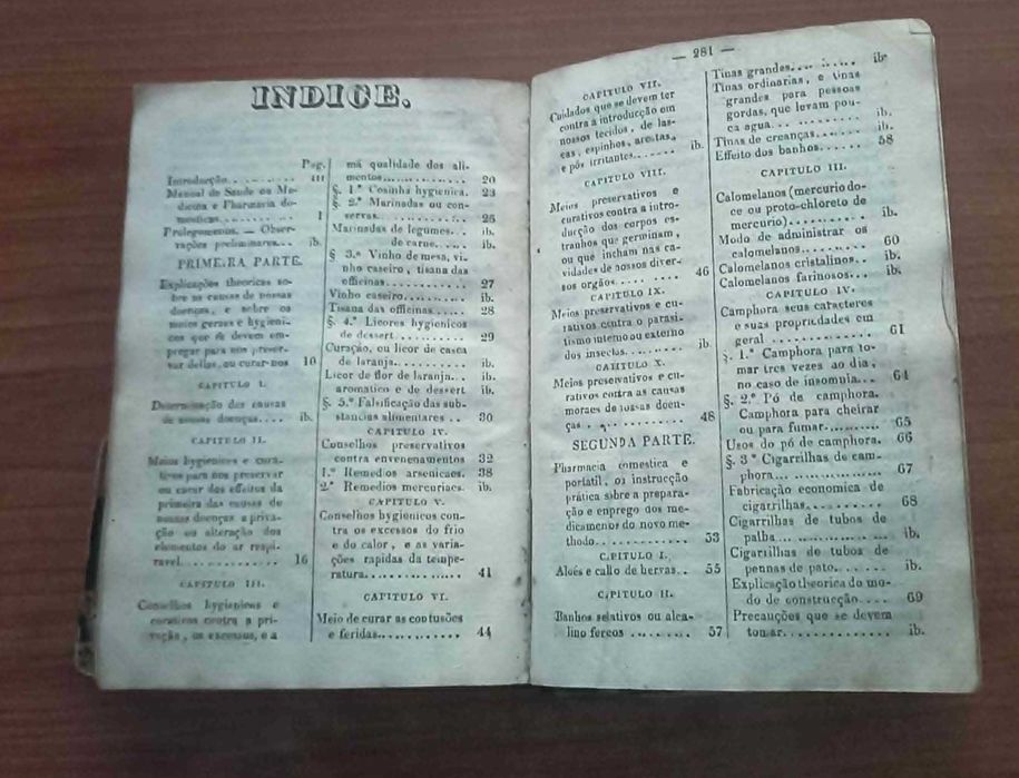 Manual de Saude ou Medicina e pharmacia domesticas de Raspail (1851)