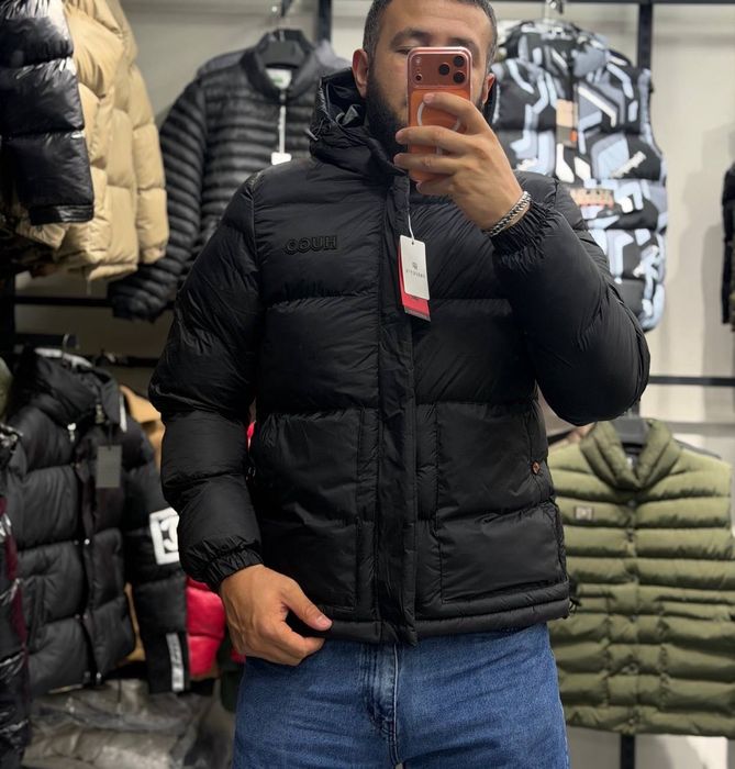 Пуховик Hugo Boss чорний Чоловіча куртка