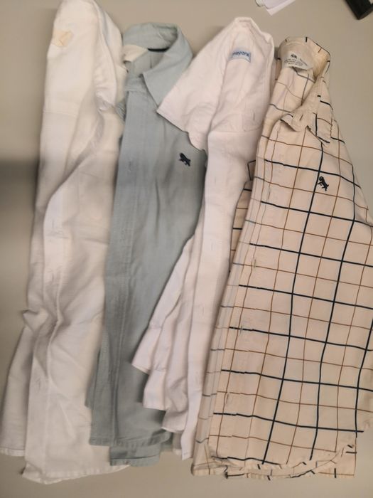 4 camisas, tamanho 4/5 anos.