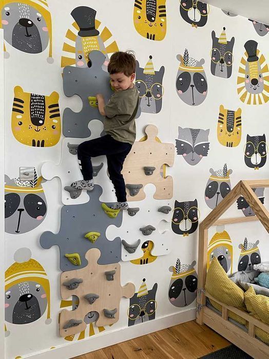Ścianka wspinaczkowa Puzzle dla dzieci do pokoju