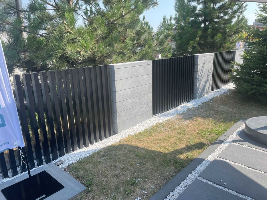 Przęsło grzebieniowe 150x100cm aluminiowe profil 80x80 pionowo