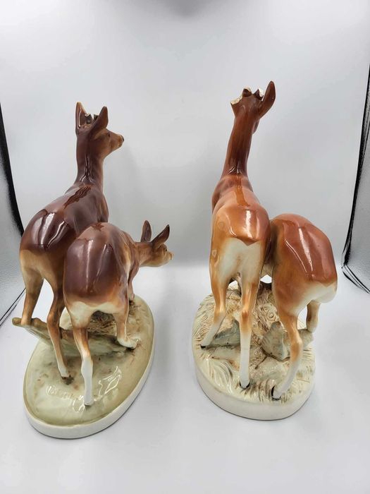 2 sztuki sarny,figurki,Royal Dux,cena za 2 sztuki