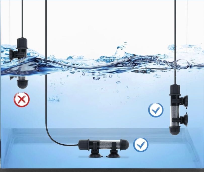 Нагрівач обігрівач для акваріума Hygger Mini Pro Aquarium Heater HG031 50 вт