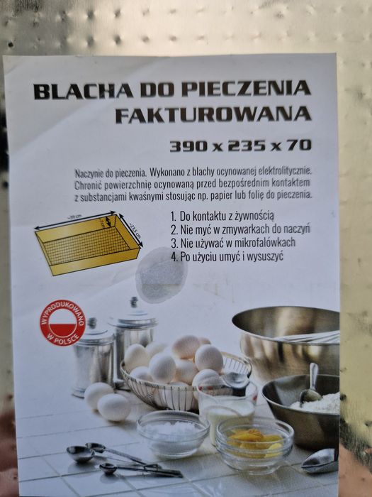 Blaszki do pieczenia blachy formy zestaw