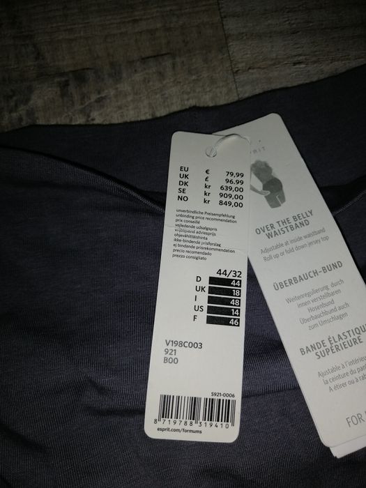 Spodnie ciążowe 44