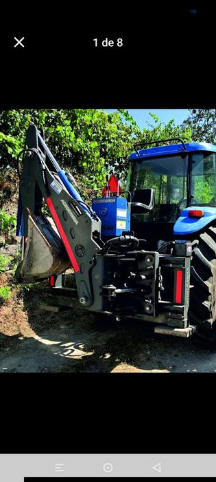 Braço retro para trator