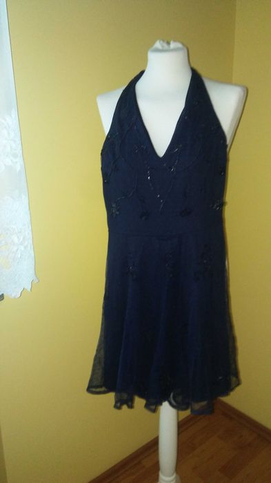 sukienka do tanca z cekinami