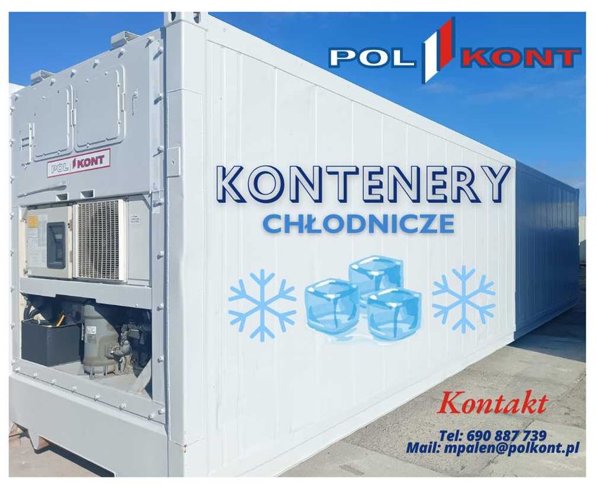 Kontener chłodnia chłodniczy magazynowy 40 HC 12 metrów - Poznań - MP