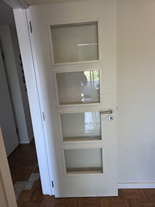Porta interior com vidros