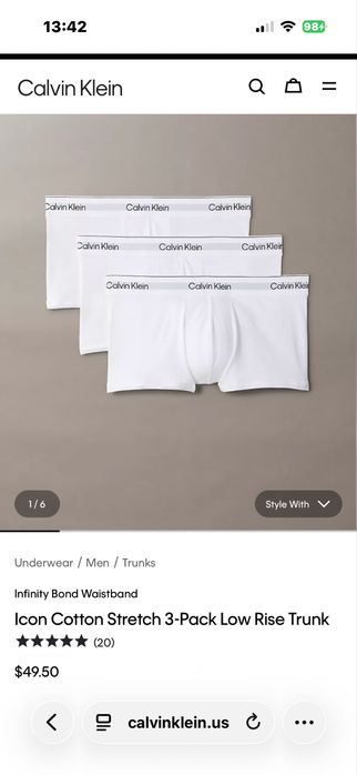 Труси Calvin Klein чоловічі.