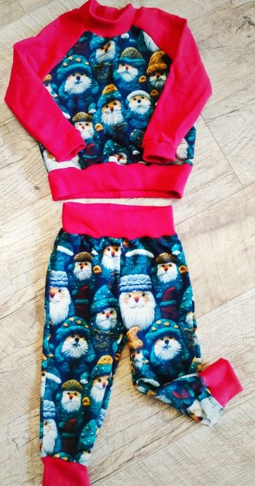 Handmade dres Mikołaj święta 86 92
