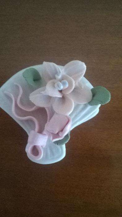 Small Tin Box with Embossed Flowers on the Lid