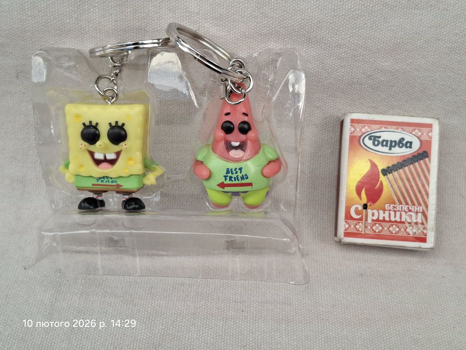 Фигурки брелоки фанко поп Губка Боб и Патрик Спанч Боб Spongebob pop