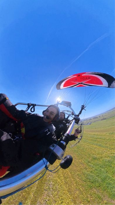 Voo de paramotor pelas praias de aveiro