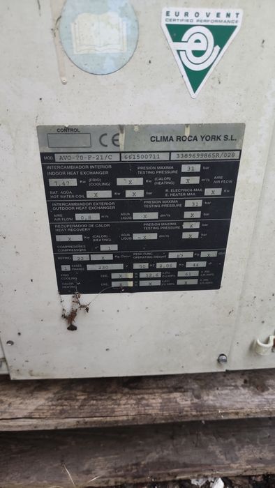 Pompa ciepła powietrze/powietrze 7,5kW