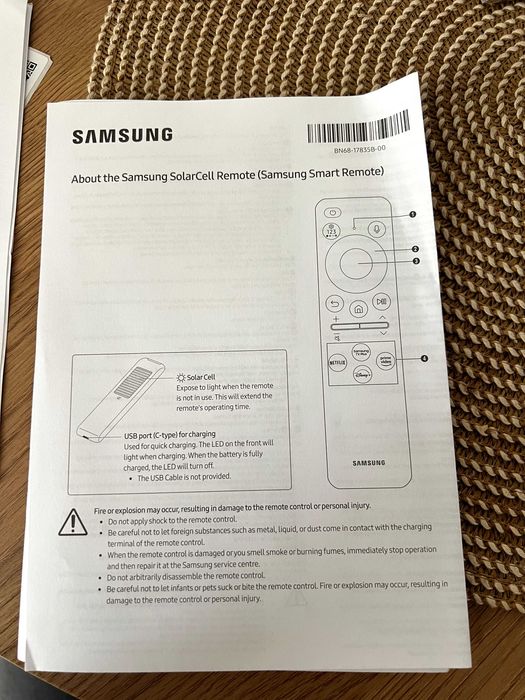 Samsung Smart TV QLED 55" 4K (2024) – Modelo TQ55Q60DAU – Como Nova