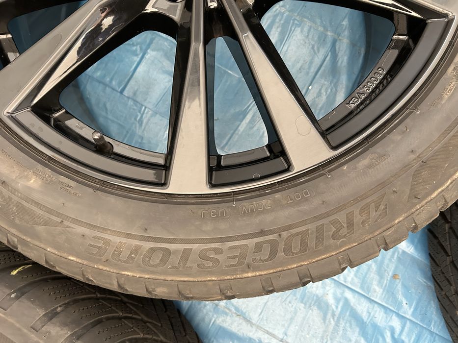 04 koła Audi r 20” 5x112 Bridgestone 255/50/20 Czarne B Ładne