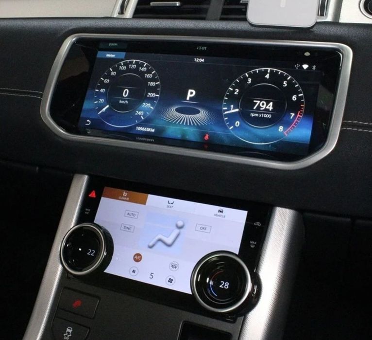Ecrã android 10,25" Range Rover evoque CPU 8-core 8 + 128 GB  + 4G