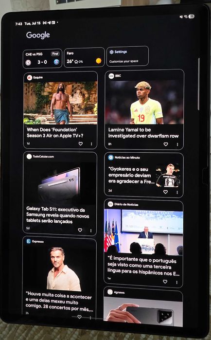 (VENDIDO) Tablet Galaxy Tab S9+ 12gb/256gb Wi-Fi Preto + Capas