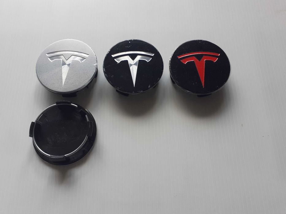 Centros/tampas de jante completos Tesla com 57 mm