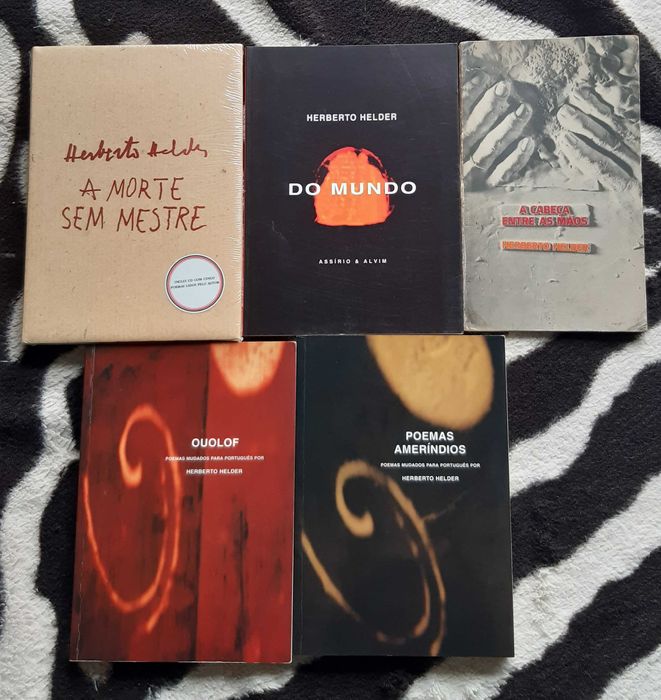 Lote 5 livros  de Herberto Helder 1 ª edição