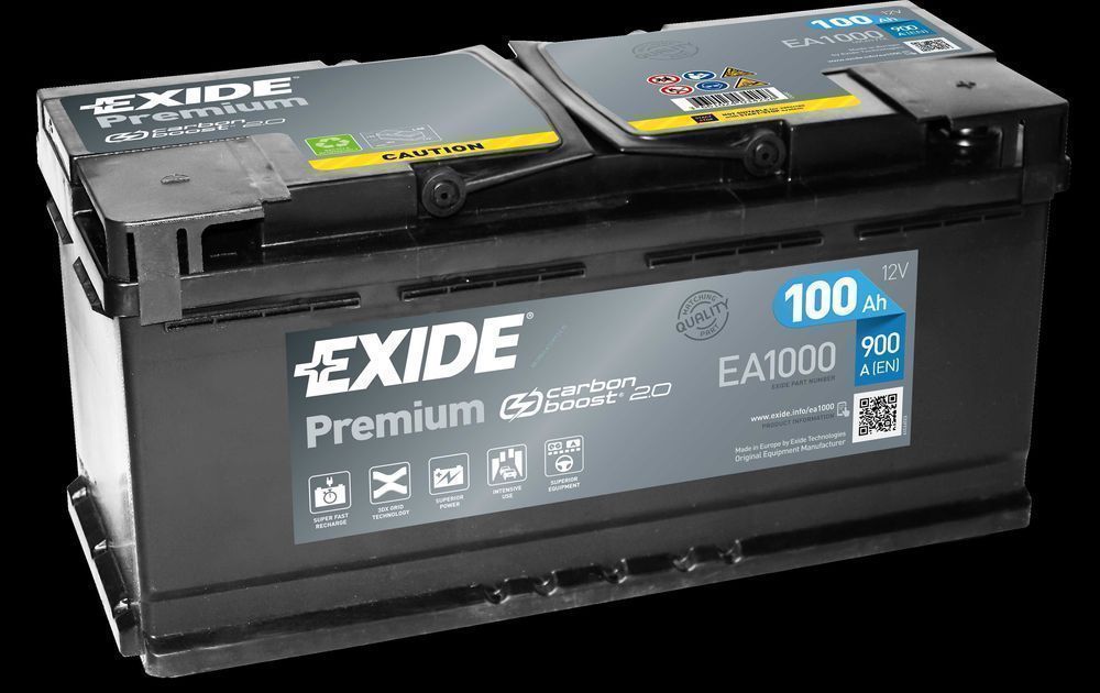 Akumulator Exide Premium 100Ah 900A EN PRAWY PLUS EA1000