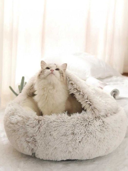 Лежанка для собак і котів до 7 кг (пиріжок)