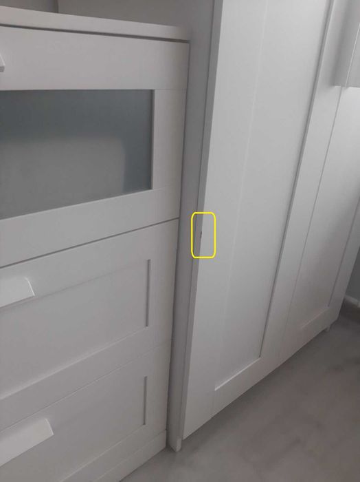 IKEA BRIMNES: komoda, szafa, 2 X szafki nocne