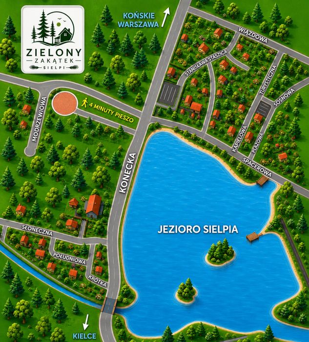 Duży domek letniskowy w Sielpi, wypoczynek, plaza