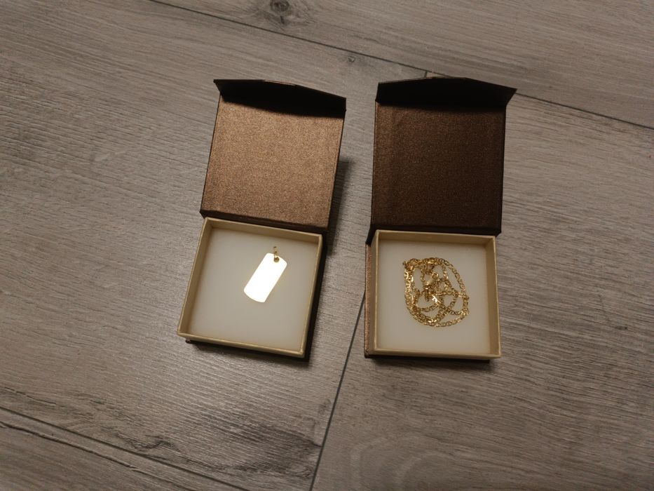 Łańcuszek Gucci i zawieszka pozłacan pr.585