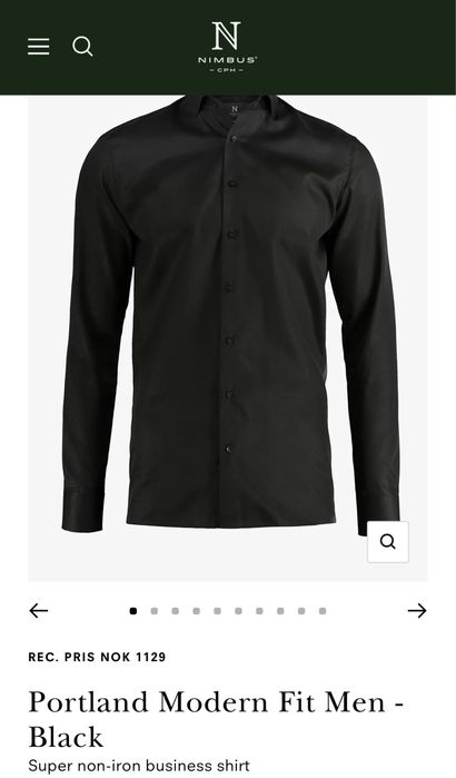 Portland Modern Fit Men - Black L