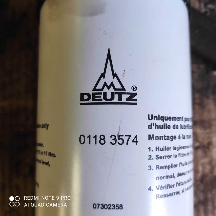 Фильтр масляный Deutz 0118 3574